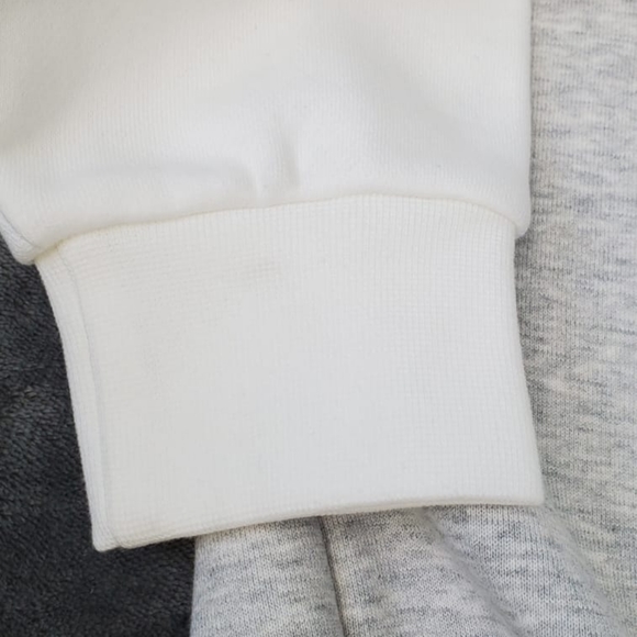 Adidas Hoodie Sport Open Hem White/LIGHT GREY  Size M Men's - Picture 14 of 16